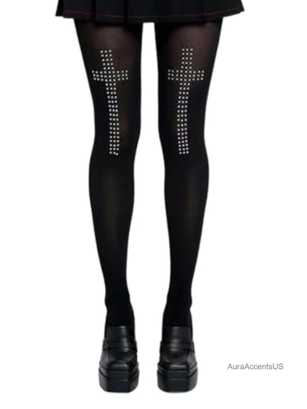 Funky Patterned Tights Women Y2K Grunge Twee Streetwear Printed Cool
